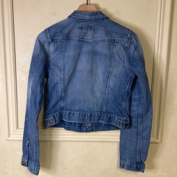 Vintage Polo Ralph Lauren Stone Washed Stretch Denim Jean Jacket - Picture 3 of 5